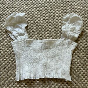 Princess Polly white crop top